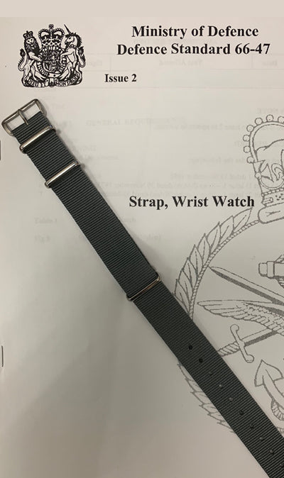 Cwc Grey Nato CWC genuine Strap, wrist watch. Defence Standard.