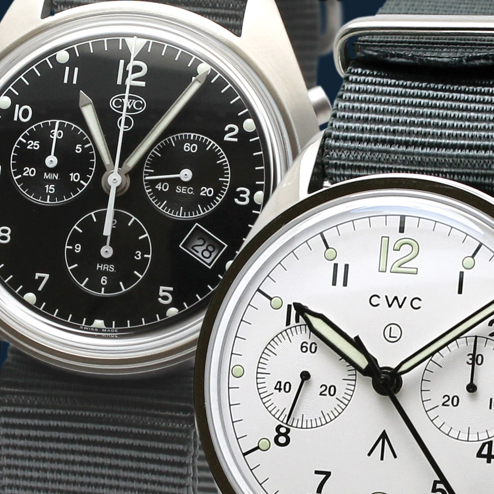 Cabot Falcon pilots quartz chronograph, Raf & RN pilots 1990's type watch. 