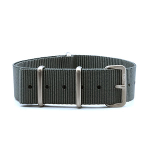 Cabot Military Watch Strap Titanium - Military Grey