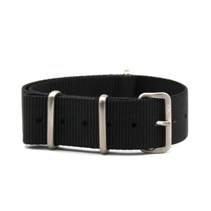 Cabot Military Watch Strap Titanium - Black