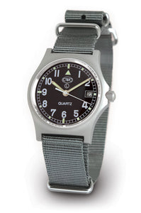 CWC GS Sapphire Watch, Stainless Steel with Black Dial - With Date