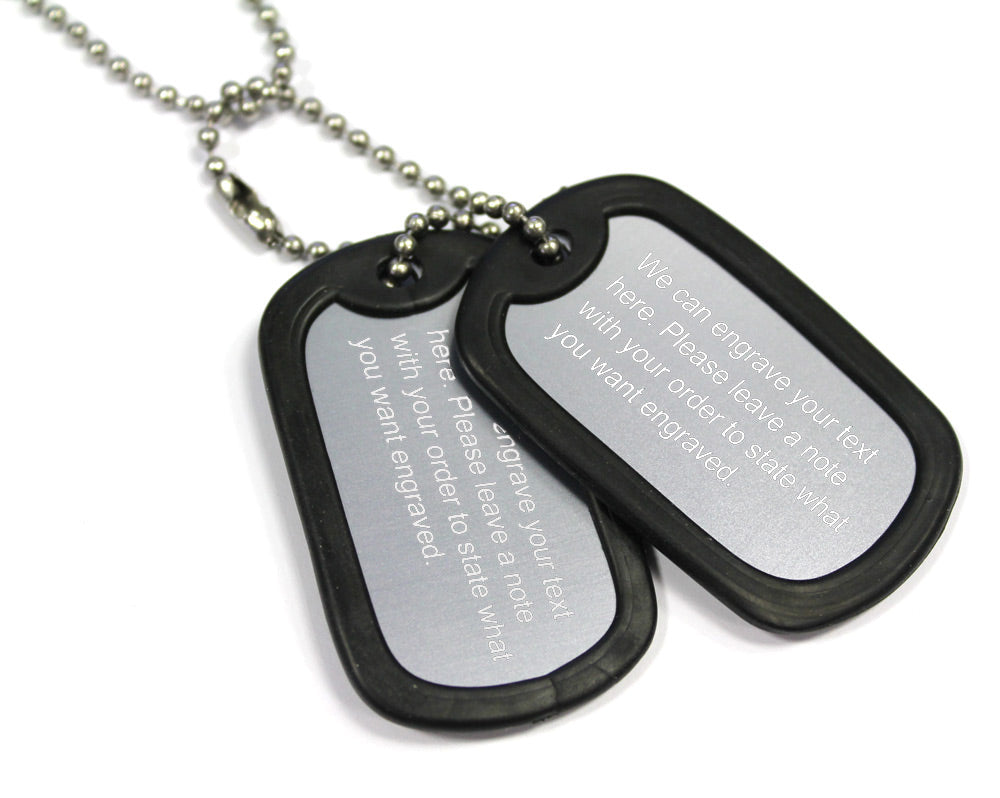 Military Dog Tags with Customised Engraving - Main Image