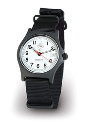 CWC GS Sapphire Subhunter Watch, Black Case with White Dial - With Date