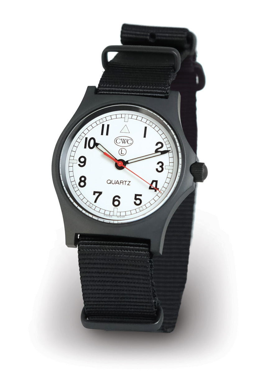 CWC GS Sapphire Subhunter Watch, Black Case with White Dial - No Date