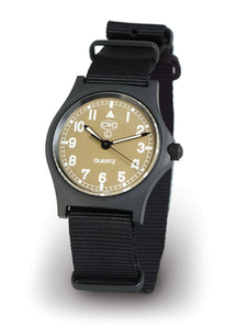 CWC GS Sapphire Desert Storm Watch, Black Case with Sand Dial - No Date
