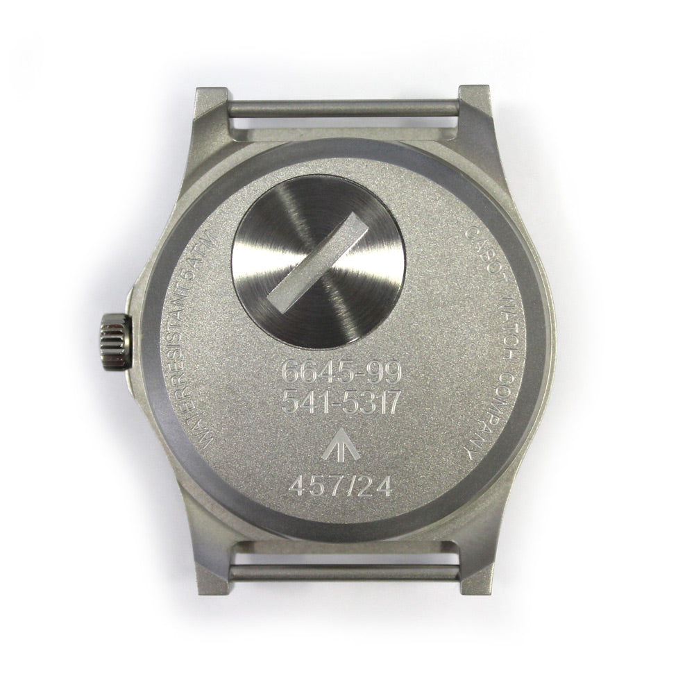 CWC G10 Fatboy-80 Quartz Re-Issue Watch - Case Back