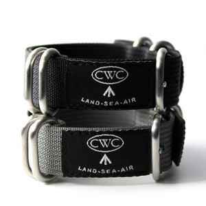 CWC Land Sea Air Watch Strap- Grey and Black