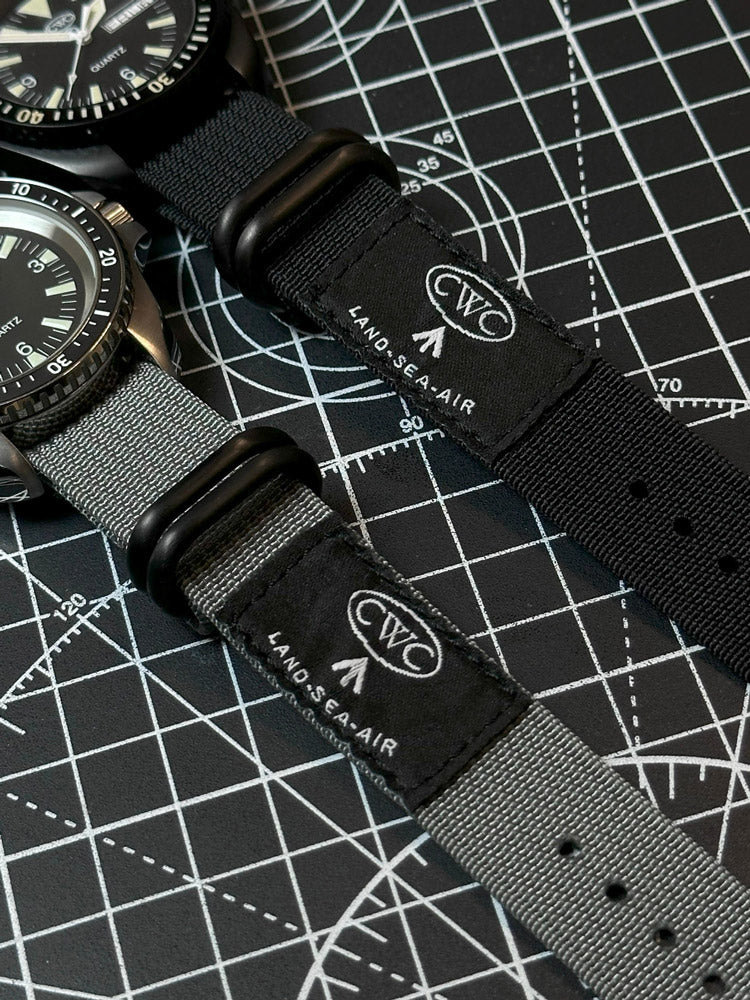 CWC Land Sea Air Watch Strap - Grey and Black