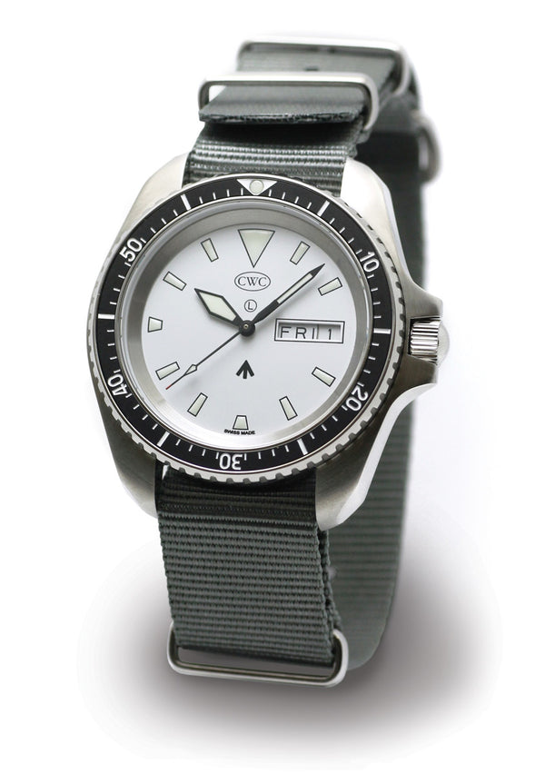 CWC Arctic Radar Diver Watch (White Dial)
