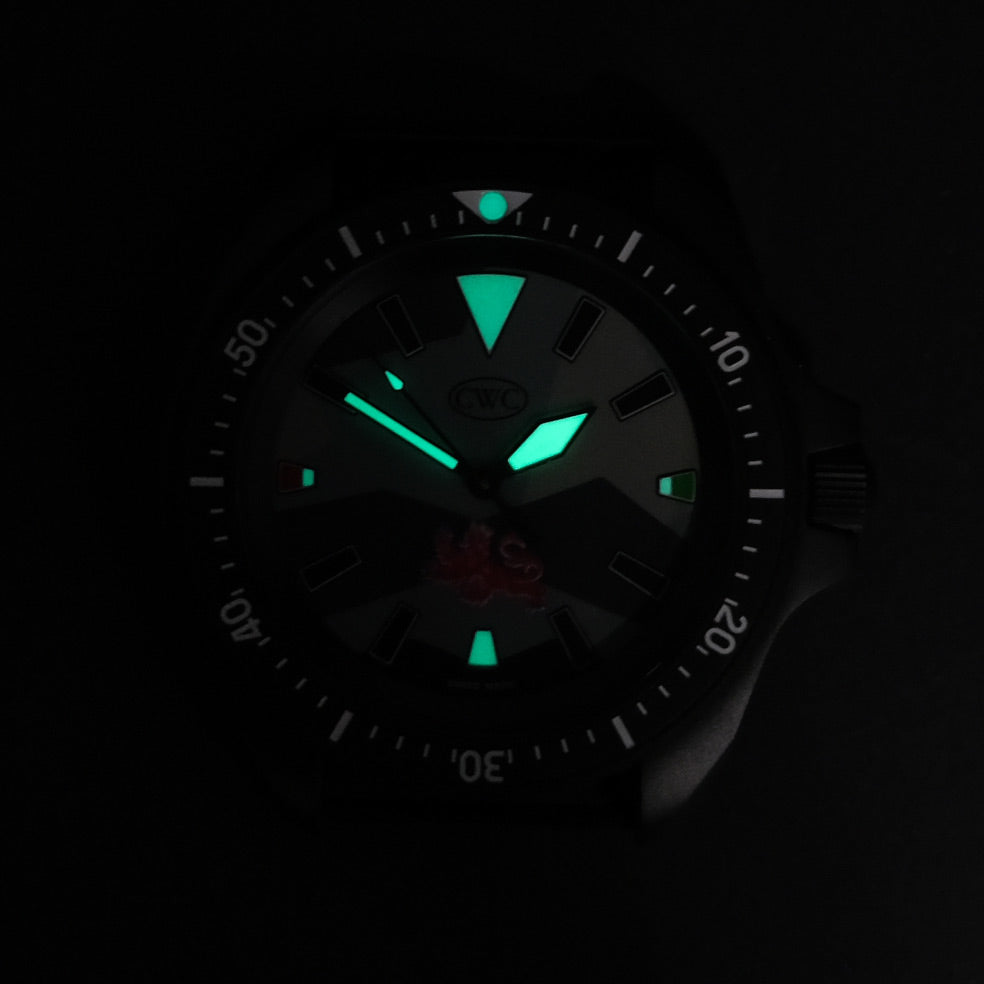 CWC Tamar Quartz Divers Watch - Black - Lume in the dark
