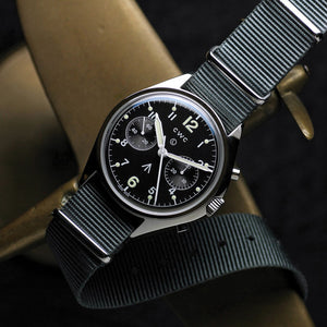 CWC 6BB Pilots Chronograph Automatic - Black Dial