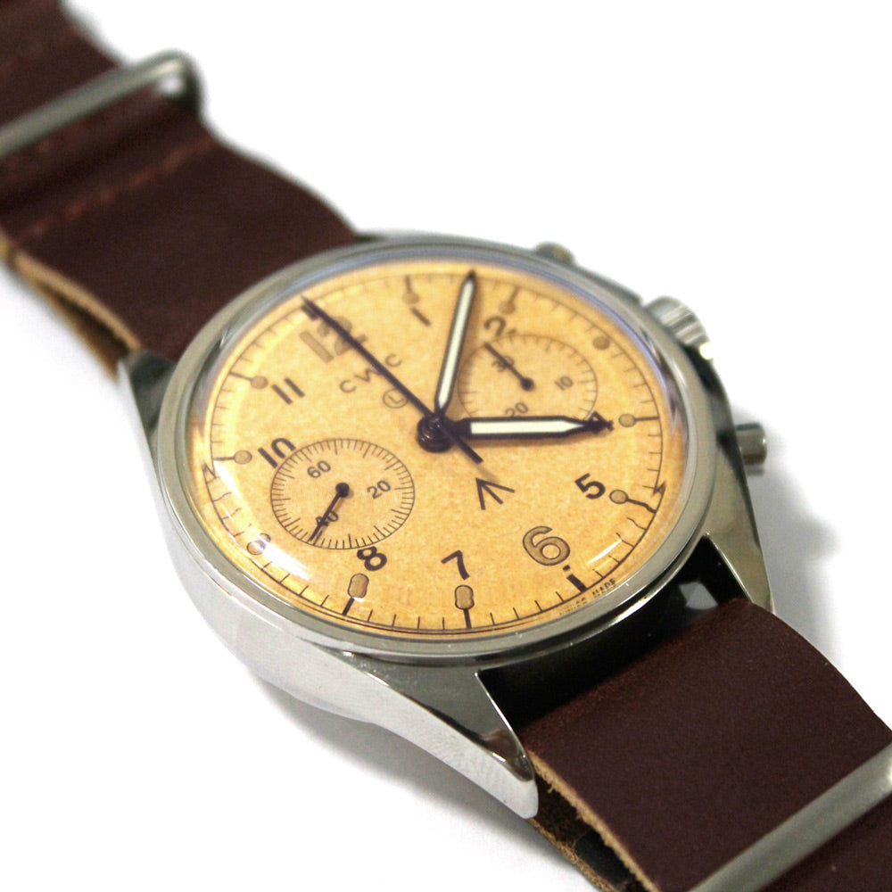 CWC 6BB Pilots Chronograph Automatic - Tropical Dial