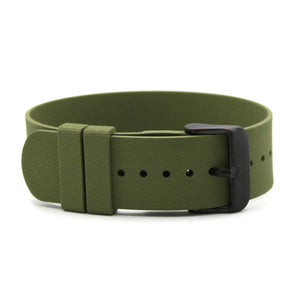 CWC Rubber Strap - Green with Black Buckle