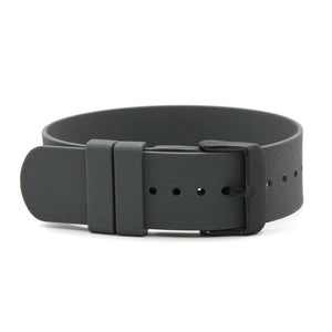 CWC Rubber Strap - Grey with Black Buckle