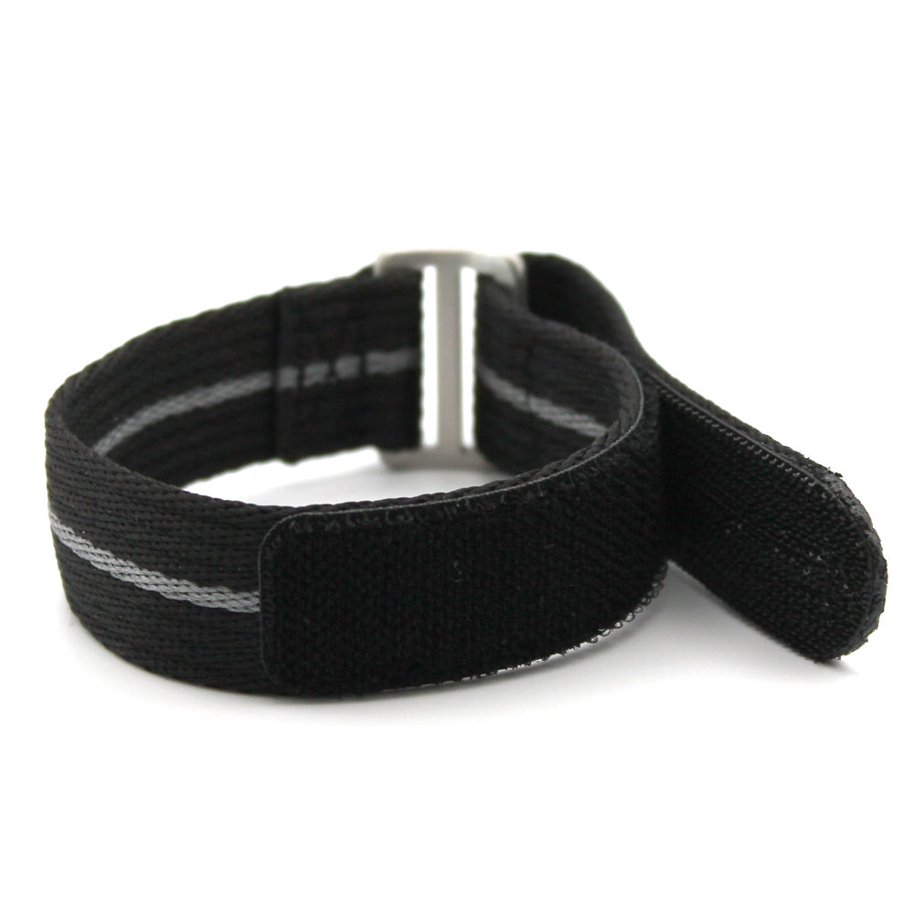 CWC Speed Strap, Unfastened - Black With Grey Stripe