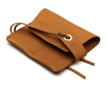 CWC 2-Pocket Leather Watch Roll - Tan