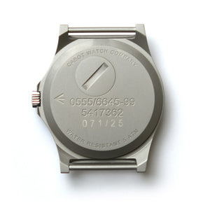 CWC British Military G10 Quartz Watch - Navigator (with Date) - Case Back