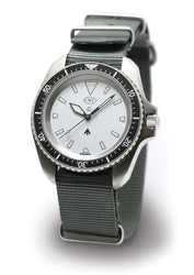 CWC Arctic Radar Quartz Diver Watch - Matte Top Silver Case
