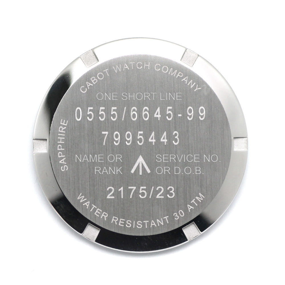 Cwc Watch Laser Engraving Laser Engraving for Watch Case Backs