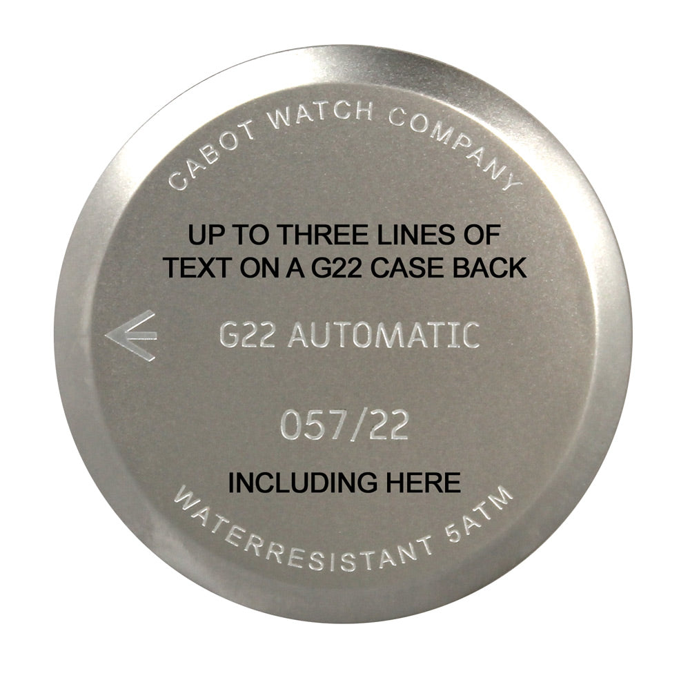 G22 CASE BACK WITH ENGRAVING EXAMPLE