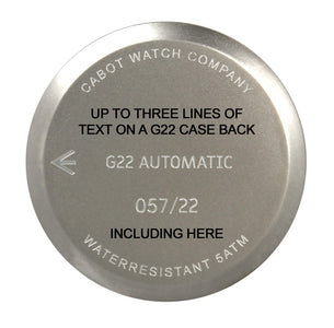 G22 CASE BACK WITH ENGRAVING EXAMPLE