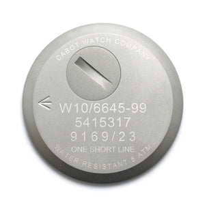ENGRAVING FOR CASE BACK - G10 WITH EXISTING CASE BACK