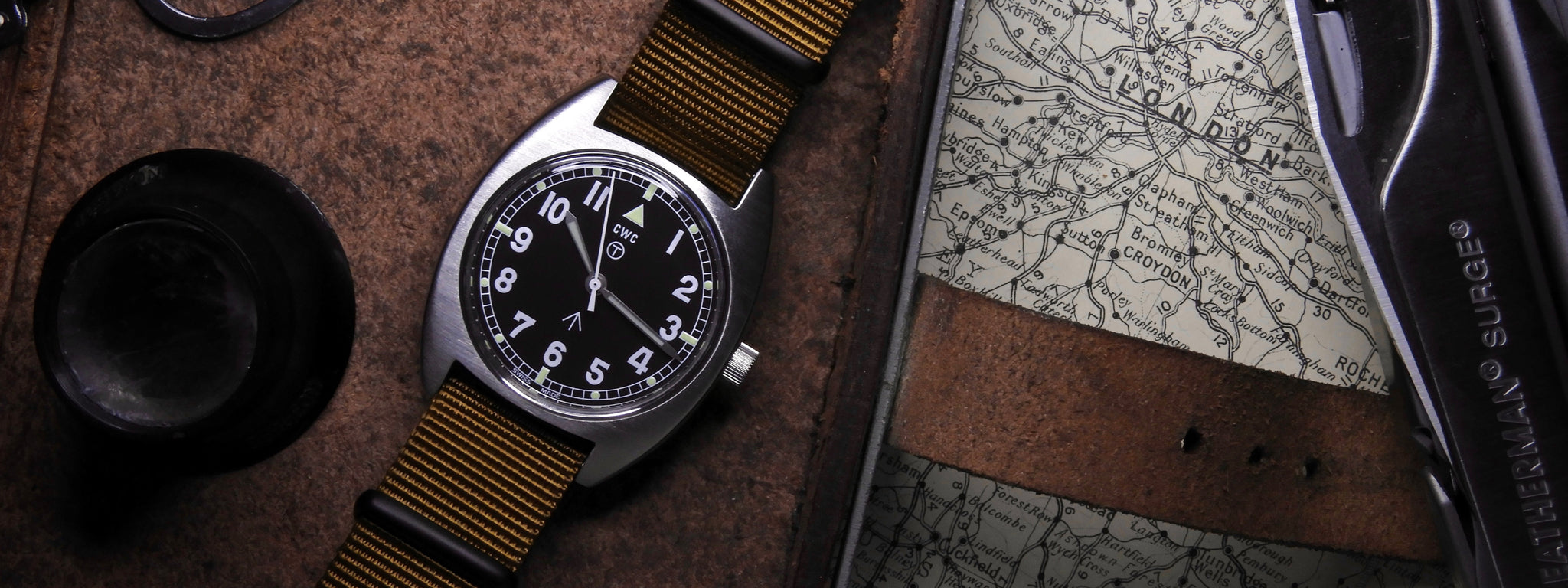 Mellor-72 watch on a brown strap