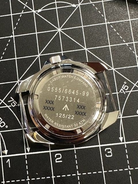 RANCD Quartz Divers Watch with Personalised Case Back (example image)