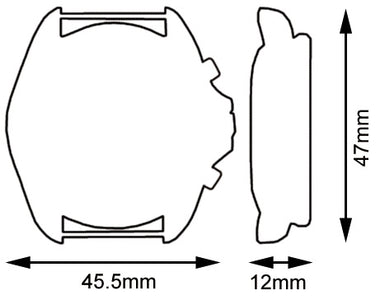 Cabot Sea Falcon - Watch Dimensions