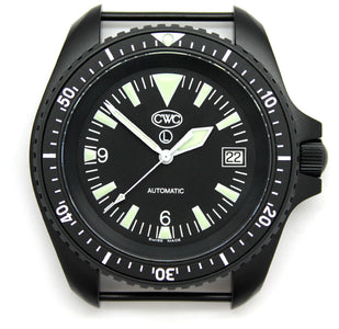 CWC ROYAL NAVY BLACK DIVER AUTOMATIC MK.2 WITH DATE - FRONT