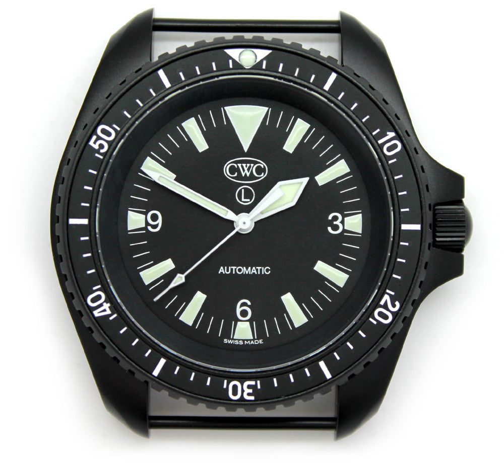 CWC ROYAL NAVY BLACK DIVER AUTOMATIC MK.2 - FRONT