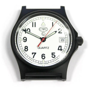 CWC GS SAPPHIRE SUBHUNTER WHITE DIAL BLACK CASE - FRONT