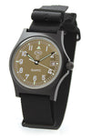 CWC GS Sapphire Desert Storm Watch, Black Case with Sand Dial