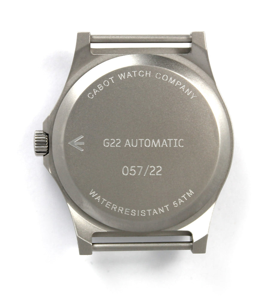 CWC G22 Automatic General Service Watch - Case Back
