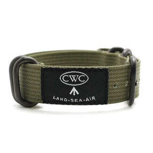 CWC Land Sea Air Watch Strap - FIELD GREEN
