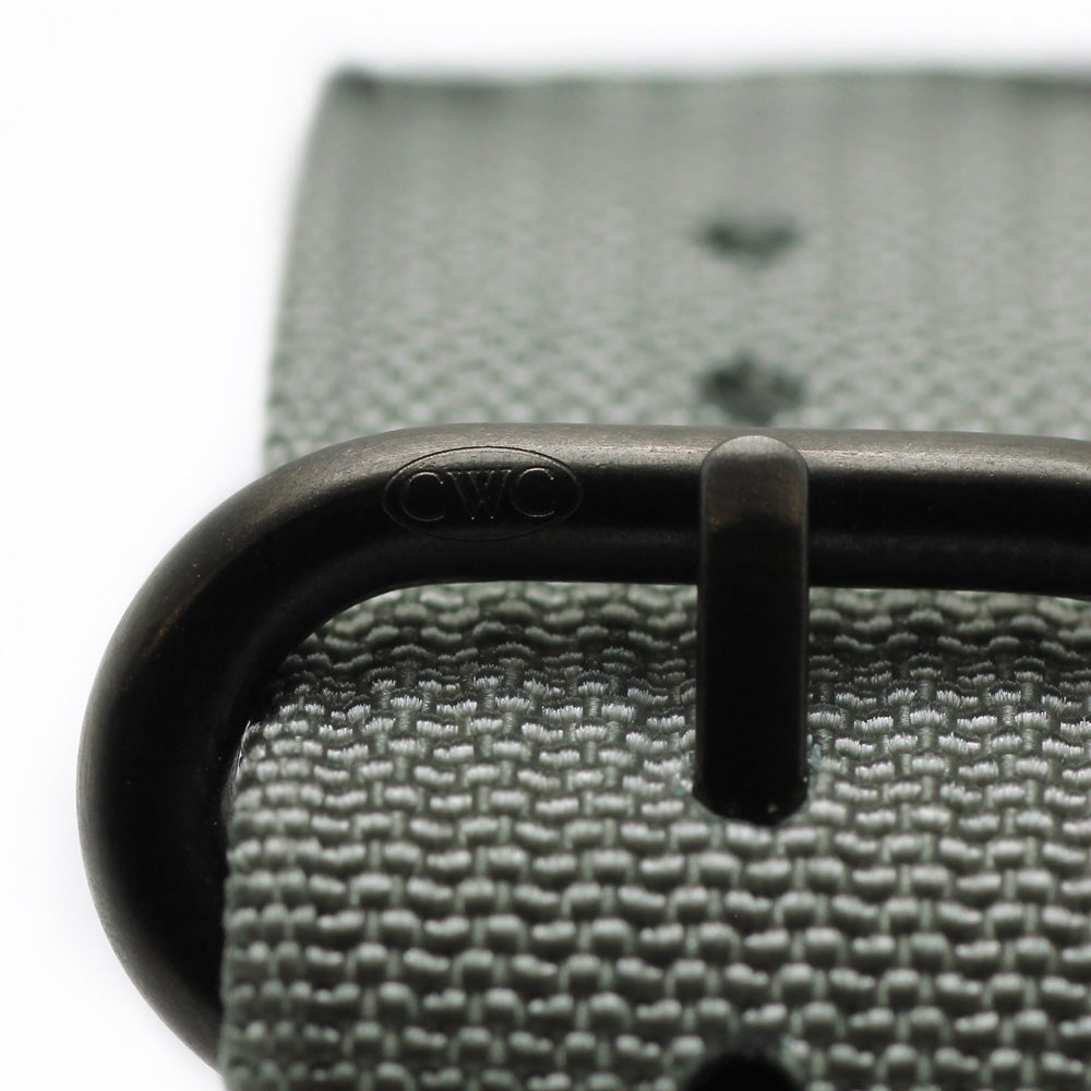 CWC Land Sea Air Watch Strap - Grey with Gun Metal Buckles