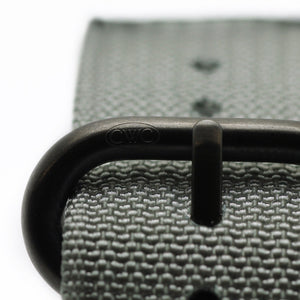 CWC Land Sea Air Watch Strap - Grey with Gun Metal Buckles