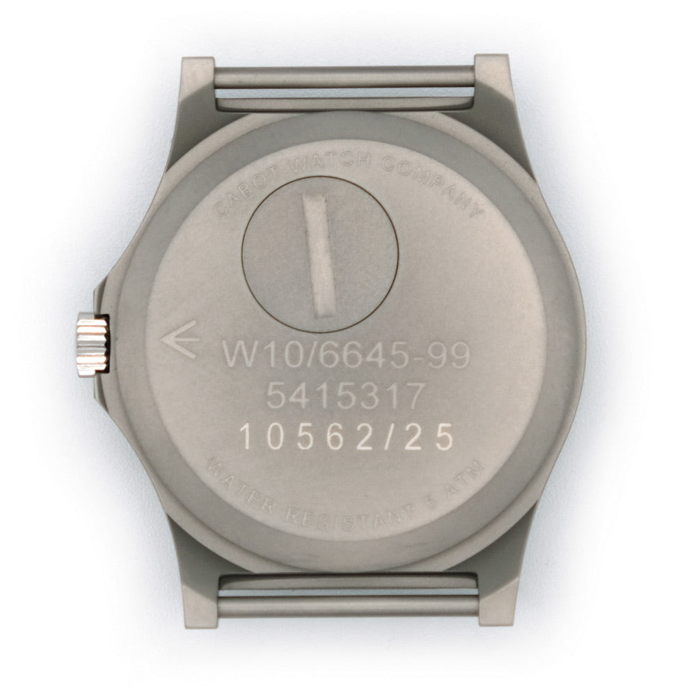 CWC British Military G10 Quartz Watch - Case Back