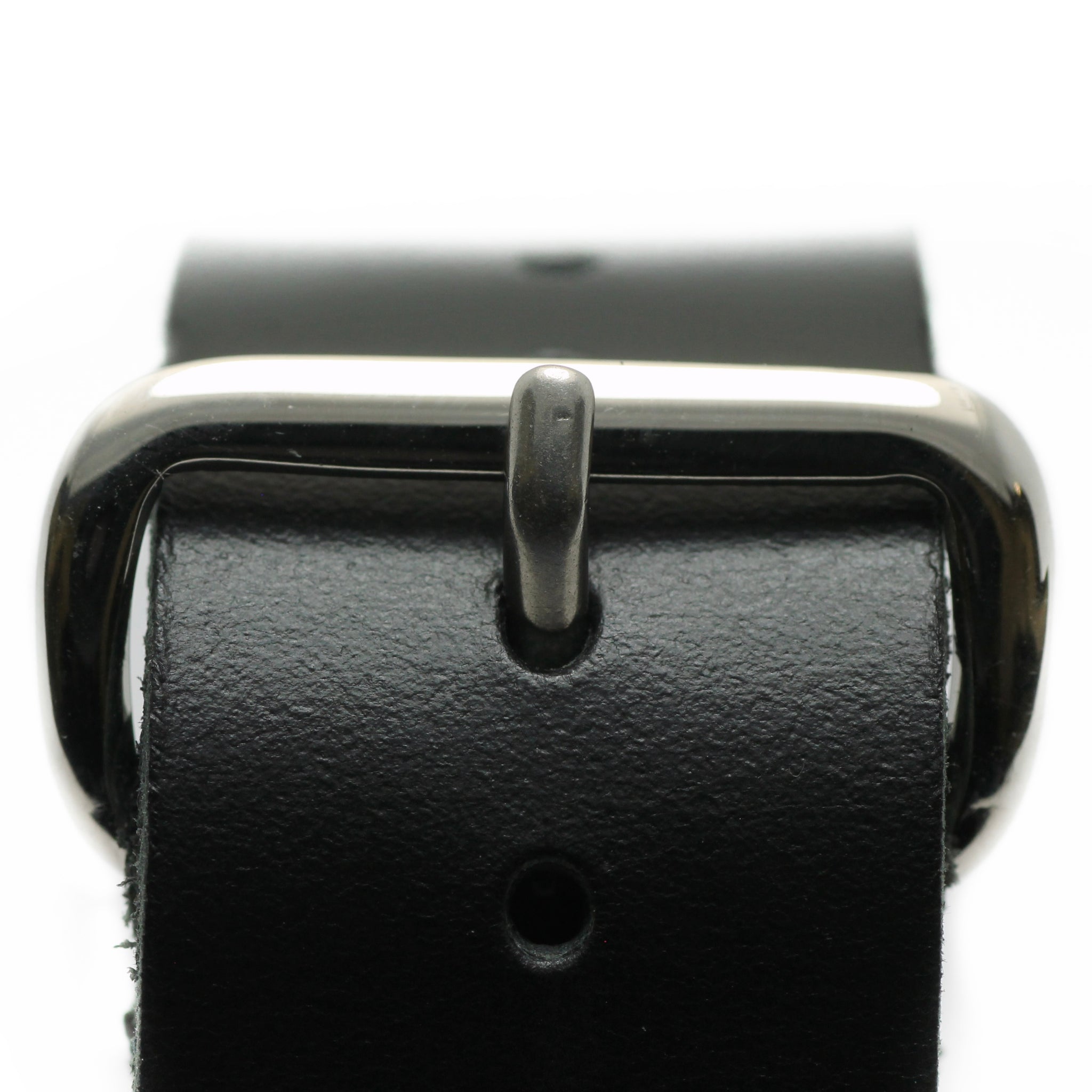 Fixed Strap Leather Military Style Watch Strap