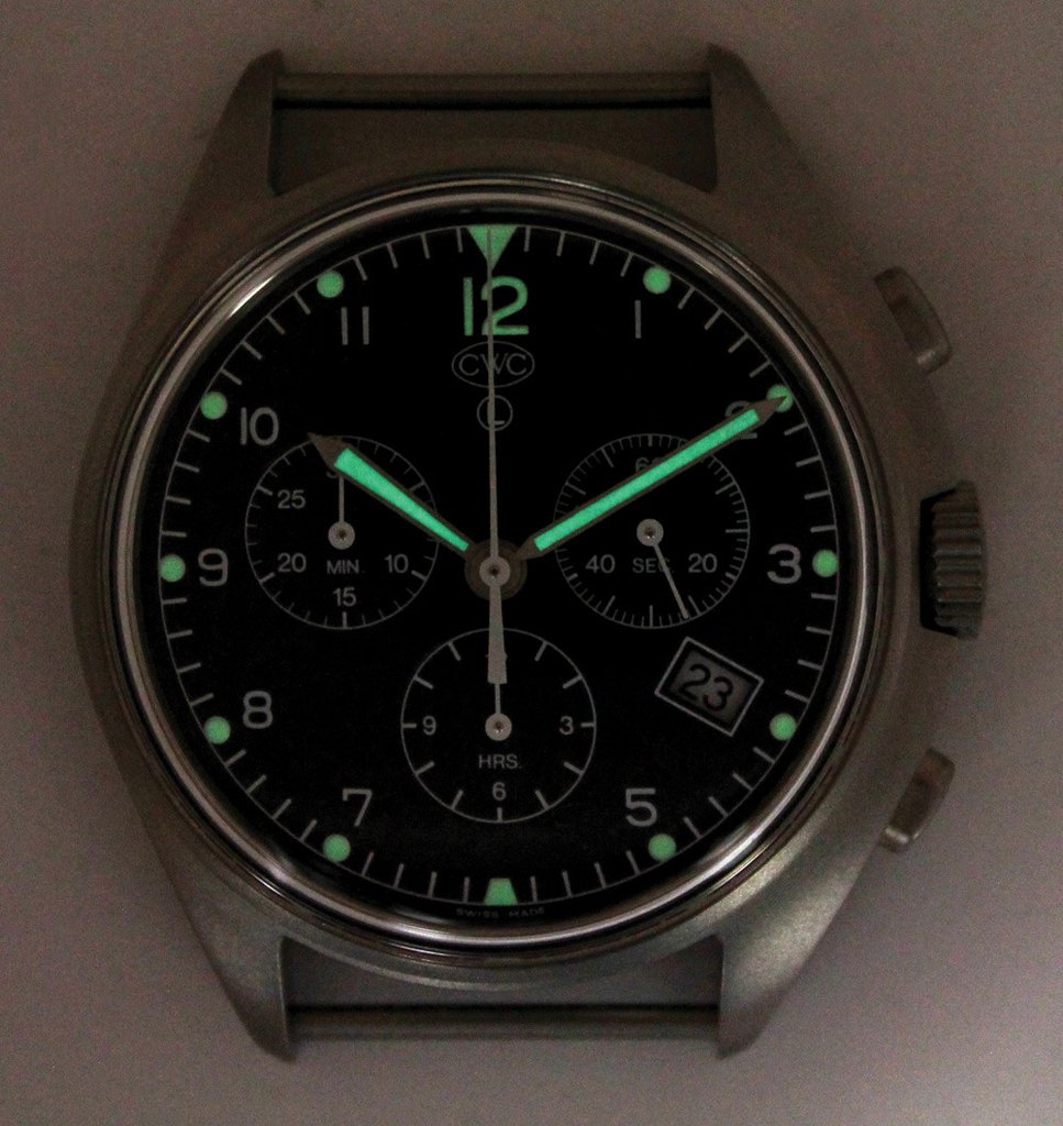 Cwc Chronograph 2003 CWC RAF Pilots Quartz Chronograph