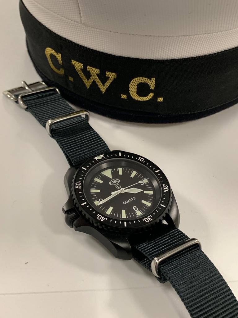 CWC Quartz Divers Watch Mk.2 SBS No Date, Black (SF300 QS120)
