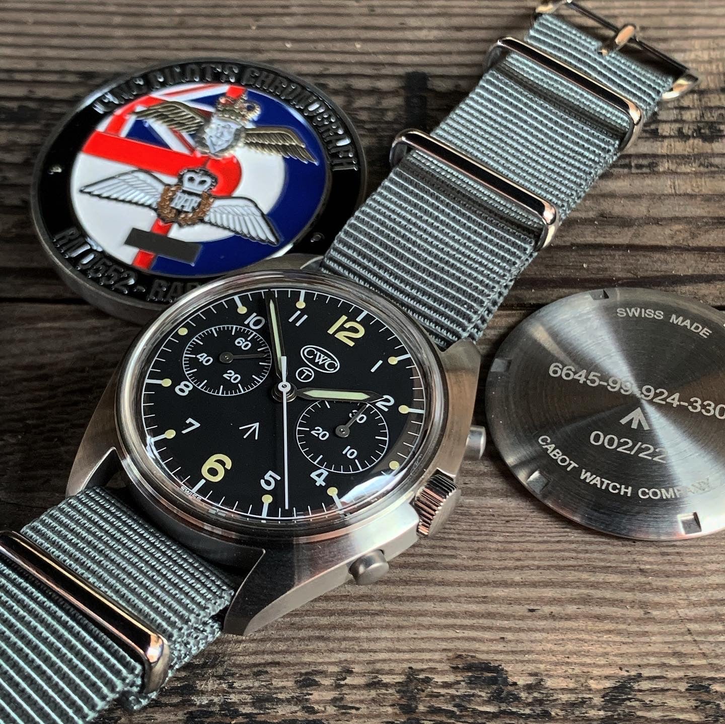 CWC LIMITED EDITION VALJOUX 7733 PILOT CHRONOGRAPH