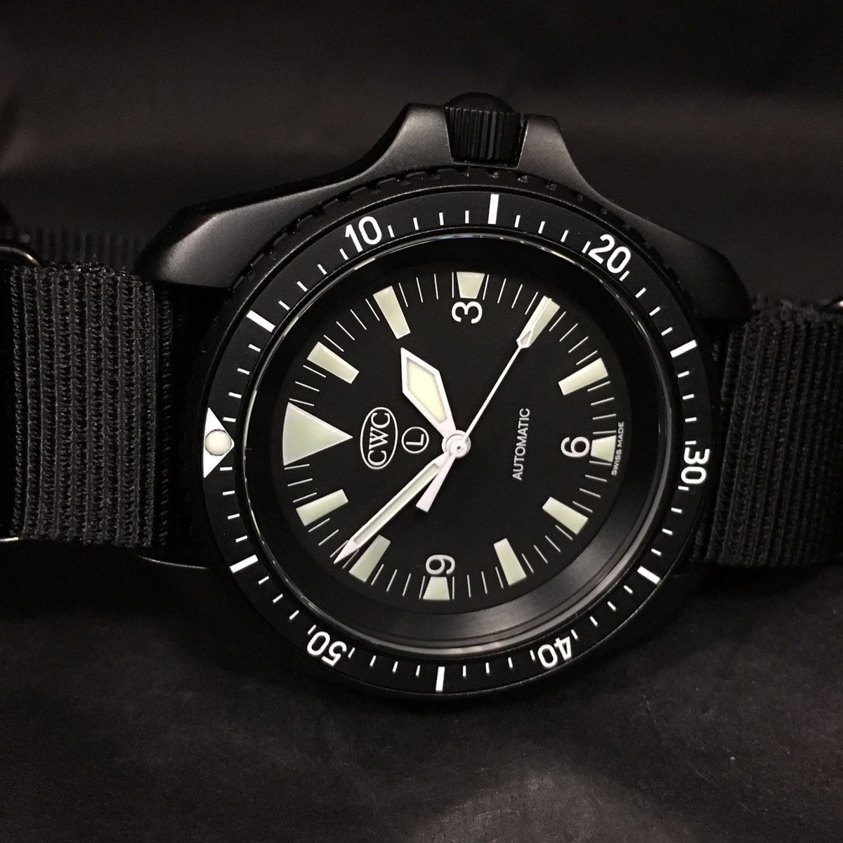 CWC Automatic Divers Watch Mk.2 Black (SF300 AS120)