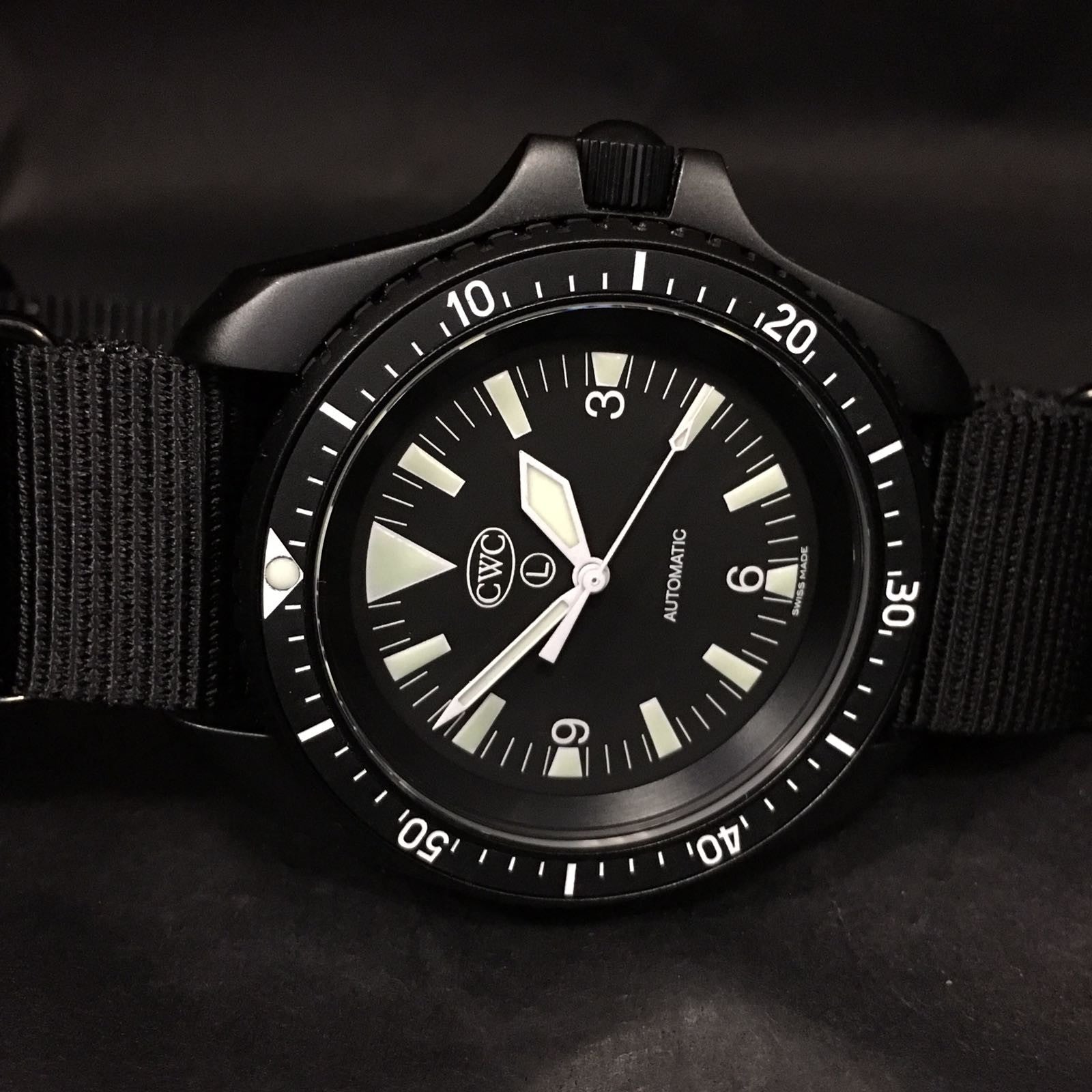 CWC Automatic Divers Watch Mk.2 Black SF300 AS120